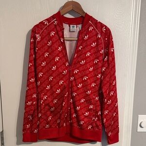 Adidas Bold Red Logo Jacket